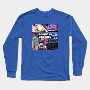 Vice City Nights Album Art Long Sleeve T-Shirt